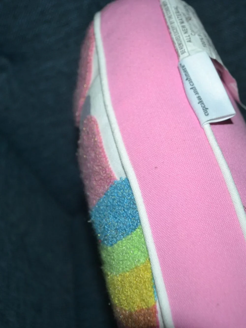 Roller Skating Pillow Retro Chenille Accent Any Age
